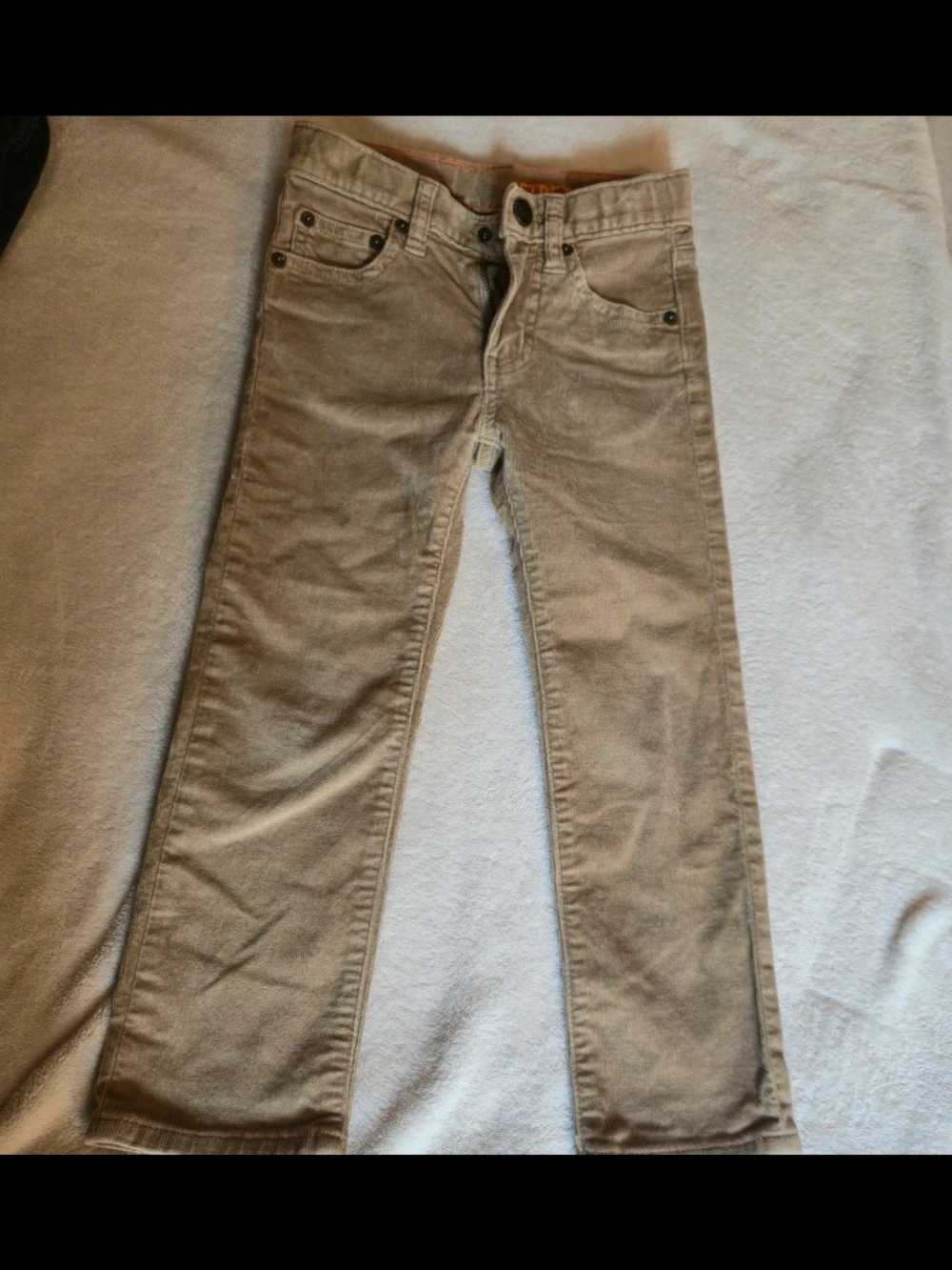 Slim Straight Kids Corduroy Jeans in Beige,Blue And Gray Bundle